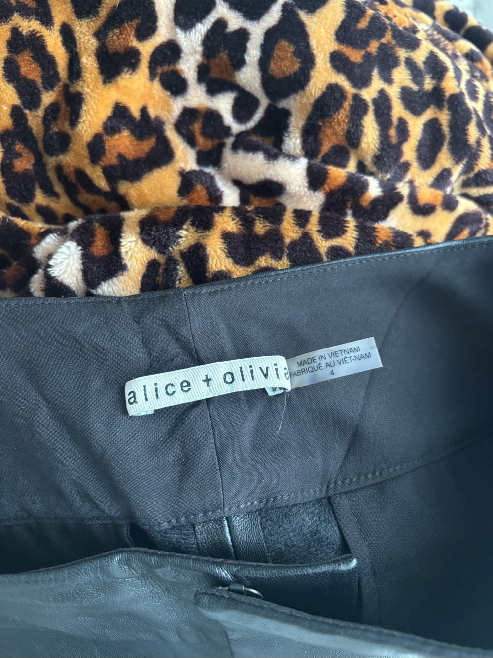 Alice + Olivia “Olivia” Vegan Leather Bootcut Pant 4 - Picture 10 of 13
